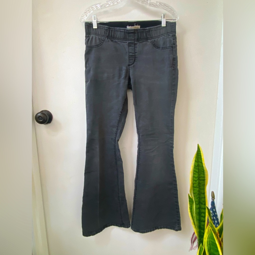 free people penny pull on faded black flare leg sz 30
